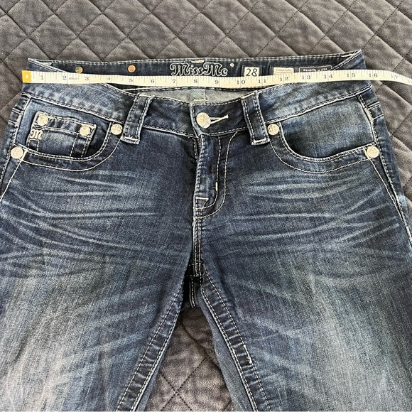 Miss me Jeans Women 28 Cuffed Skinny Solid Western 30” L CL - Picture 6 of 8